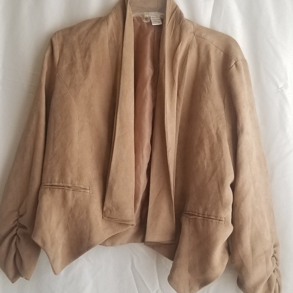 Poetry Tan Open Blazer Small